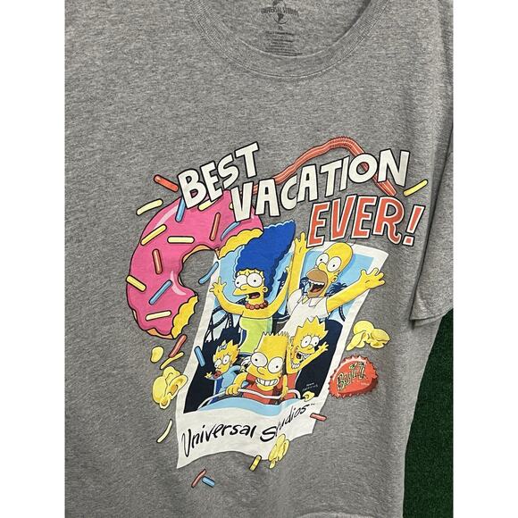The Simpsons Universal Studios "Best Vacation Ever" Graphic Shirt Size XL - Picture 2 of 6